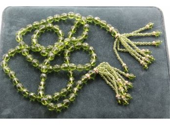 Joan Rivers Beaded Crystal Tassel Necklace