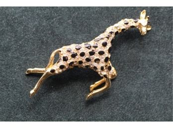 Vintage Hattie Carnegie Giraffe Rhinestone Pin