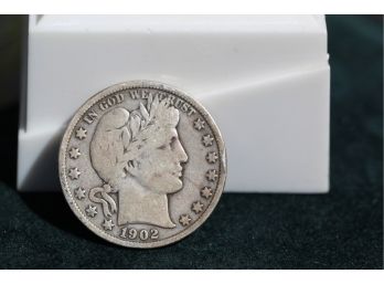1902 Silver Barber Half Dollar Dh