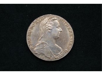 1780 Theresa Thaler Silver Dollar Coin