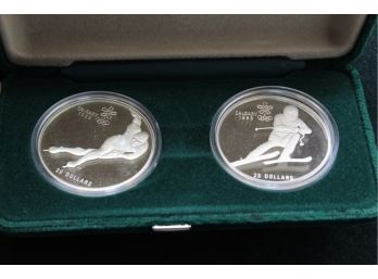 1988 Winter Olympic Silver Proof Coin Set