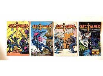 Vintage - Sectaurs - Mini Comic Books - Group Of (4)