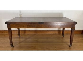 Antique - Unique Expandable Table With Hidden Copper Tray