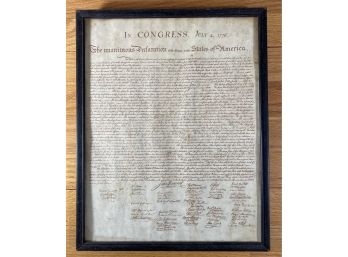Declaration Of Independence - Framed Print