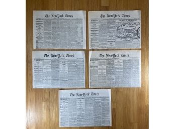 NY Times - 5 Commemorative Editions Of Lincolns Presidency