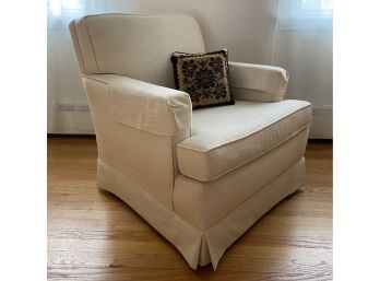 Transitional Armchair With Decorative Pillows
