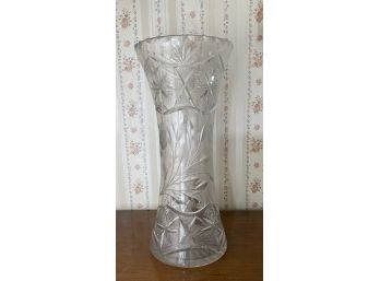 Vintage - Heavy Cut Crystal Vase