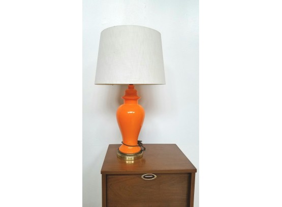 Large 30' 60s Mid Century Table Lamp With Shade