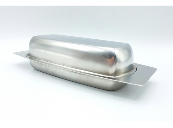 Made In Denmark Mid Century Stainless Steel Butter Dish