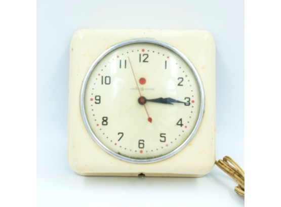 Mid Century GE Wall Clock