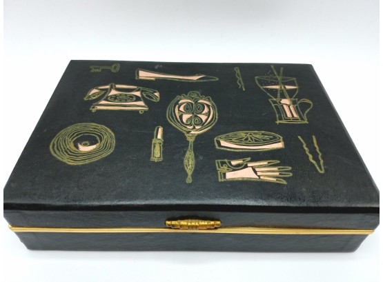 60s Jewelry Box With Mid Century Graphics