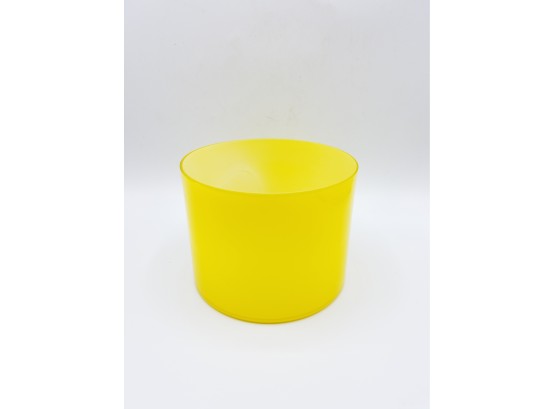 Vibrant Yellow Glass Planter / Candleholder