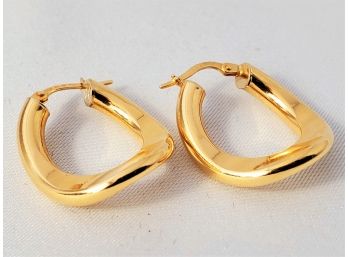 Modern 18K  GOLD Earrings