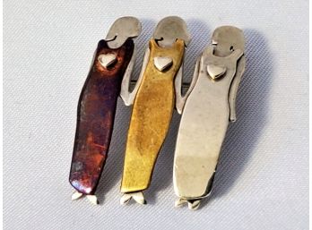 Silver,  Brass And Copper Designer Pin