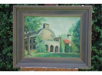 'Country Villa' By ROSALIND MORRISSEY! Framed Oil On Board