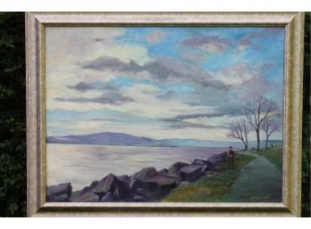 'Path To Light' By ROSALIND MORRISSEY! Framed Oil On Canvas