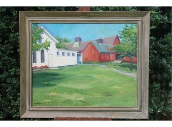 'Muscoot Farm' By ROSALIND MORRISSEY! Framed Oil On Canvas