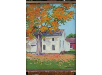 'Sugar Maple' By ROSALIND MORRISSEY! Framed Oil On Canvas