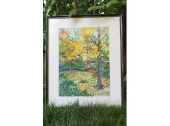 'November' By ROSALIND MORRISSEY! Framed Watercolor