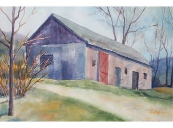 'Old Barn' By ROSALIND MORRISSEY! Framed Watercolor