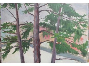 'In The Pines' By ROSALIND MORRISSEY! Oil On Board