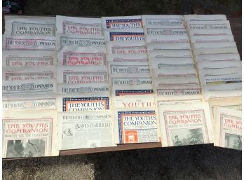 Lot Of Youth Companion Newspapers Early 1900's