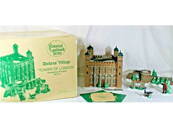 Rare Dept 56 Dickens Village 'Tower Of London' Historical Landmark Series