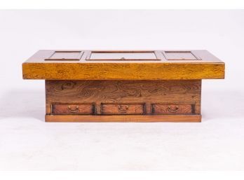 Asian Style Campaign Storage Coffee Table