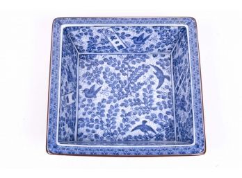 Blue & White Asian Porcelain Bowl