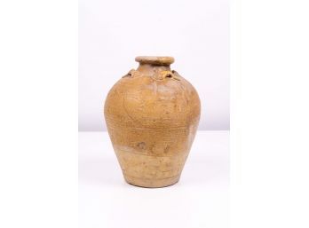 Bulbous Form Pottery Vase