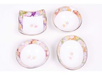 Set Of Eight Contemporary Asian Appetizer Plates