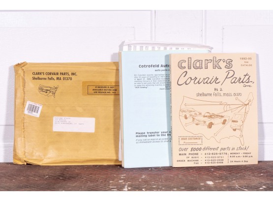 Clark's Corvair Parts, Inc. Catalog Collection