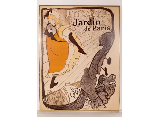 Henri De Toulouse-Lautrec 'Jane Avril' Jardin De Paris Poster