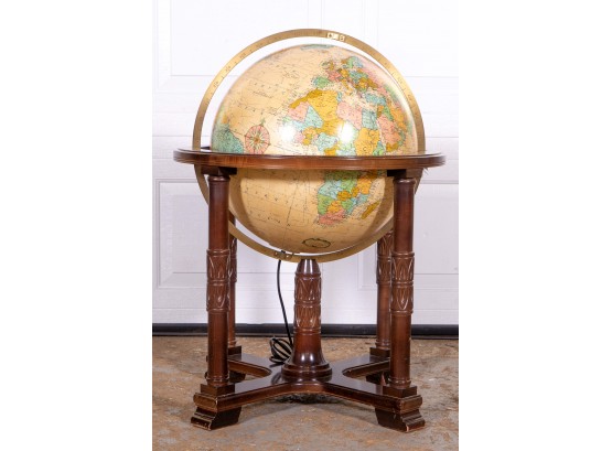 Globe In Wood Stand