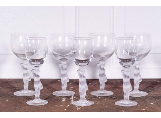 Seven Figural Wine Glasses