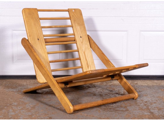 Folding Wooden Deck Chair (2 Of 2)