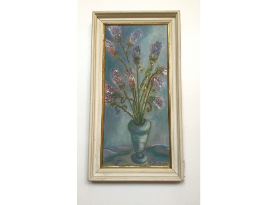 Original Oil Painting Flowers In A Vase