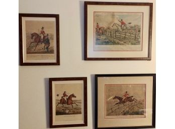 British Equestrian Sporting/Hunt Prints (4)