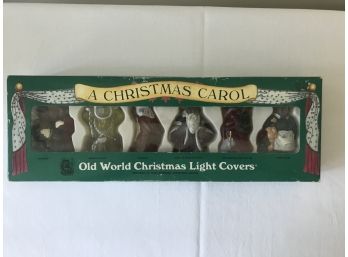 Old World Christmas Light Covers -- A Christmas Carol