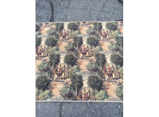 Rug #25 54'x127' Area Rug Or Tapestry? Interesting Piece With A Hunting Scene