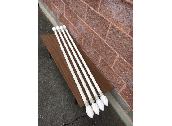 Set Of 4 Wood Drapery Rods 60' Length