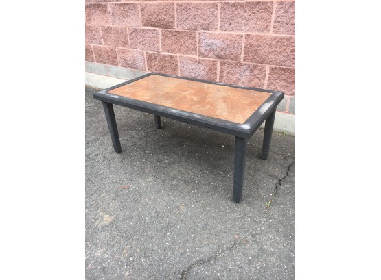 Cast Aluminum Patio Table With Tile Top