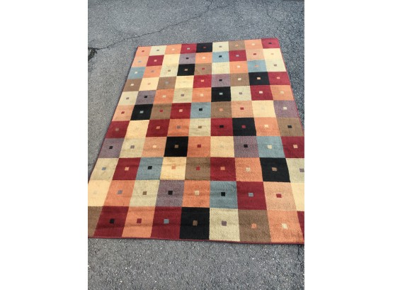 Rug #11 Large Modern Area Rug With Colorful Pattern 94'x129'