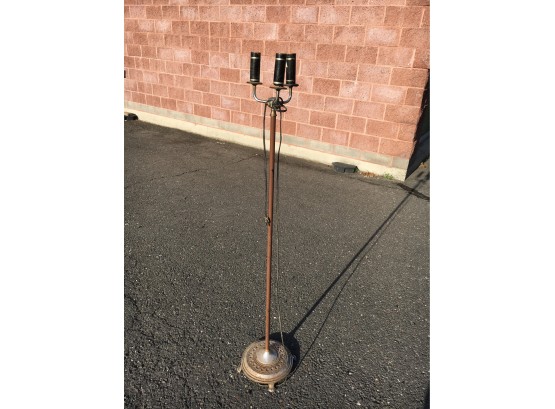 Antique Floor Lamp Signed B ? Bradley And Hubbard?