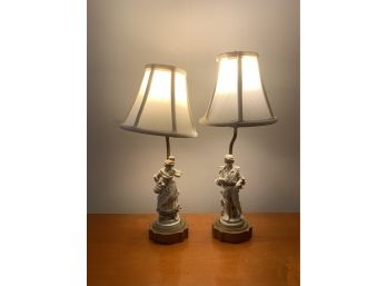 Pair Of Figurine Lamps