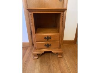 2 Drawer And Cubby Night Stand