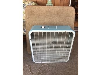 Vintage Blue Kmart Box Window Fan