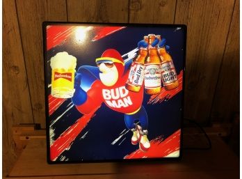 Light Up Bud Man Sign