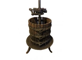 Wrought Iron Wine Press