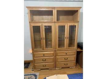 2 Piece/sectional Display Cupboards